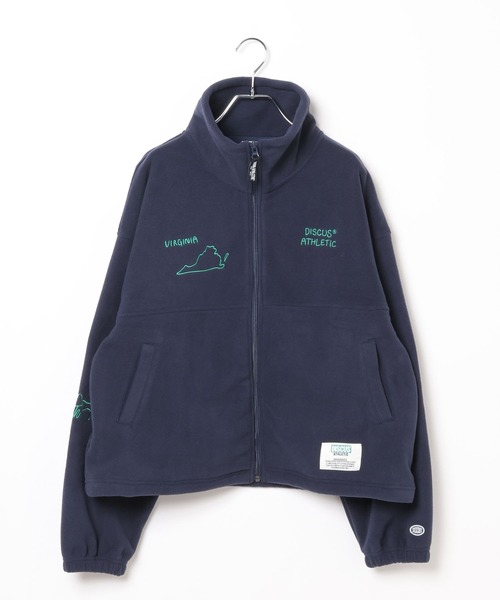 LEPSIM（レプシィム）の「【DISCUS／ディスカス】刺繍ZIPプルオーバー　595483（その他トップス・レディース・ネイビー/ライトグレー/ブラウン・FREE）」の3枚目の写真