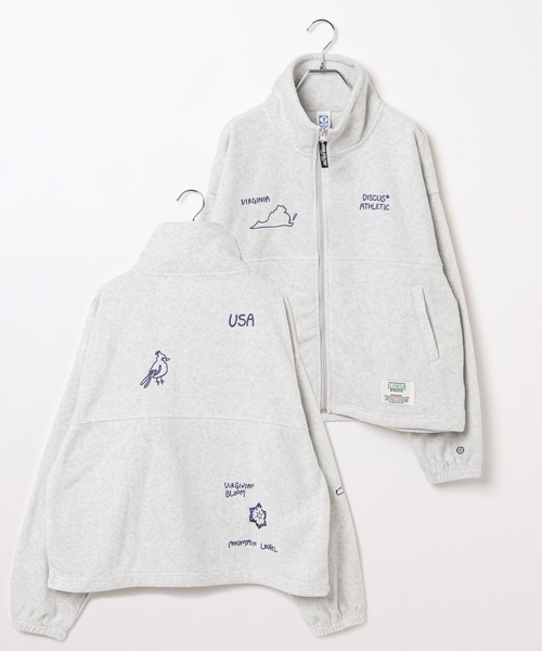 LEPSIM（レプシィム）の「【DISCUS／ディスカス】刺繍ZIPプルオーバー　595483（その他トップス・レディース・ネイビー/ライトグレー/ブラウン・FREE）」の5枚目の写真