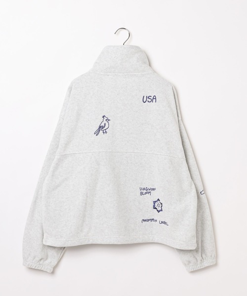 LEPSIM（レプシィム）の「【DISCUS／ディスカス】刺繍ZIPプルオーバー　595483（その他トップス・レディース・ネイビー/ライトグレー/ブラウン・FREE）」の6枚目の写真