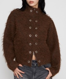 LAGUA GEM | ZIP SIDE EYELET ニット(ニット/セーター)