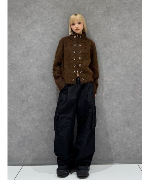 LAGUA GEM（ラグアジェム）の「ZIP SIDE EYELET ニット（ニット