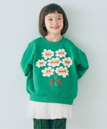 p.premier(ピードットプルミエ)の【ジュニア対応】イロチ買いしたいバリエーショングラフィック裏起毛トレーナー(スウェット)