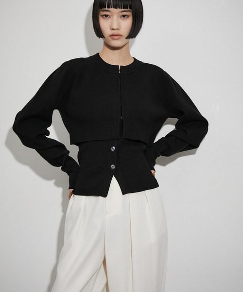 WEB限定】キャミソールセットクロップドカーディガン（カーディガン