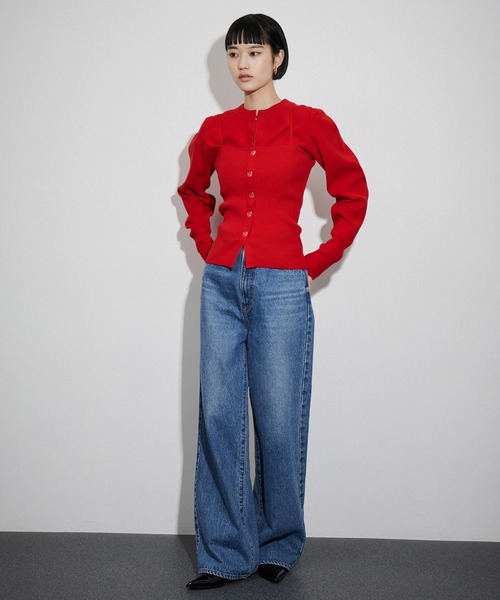 WEB限定】キャミソールセットクロップドカーディガン（カーディガン