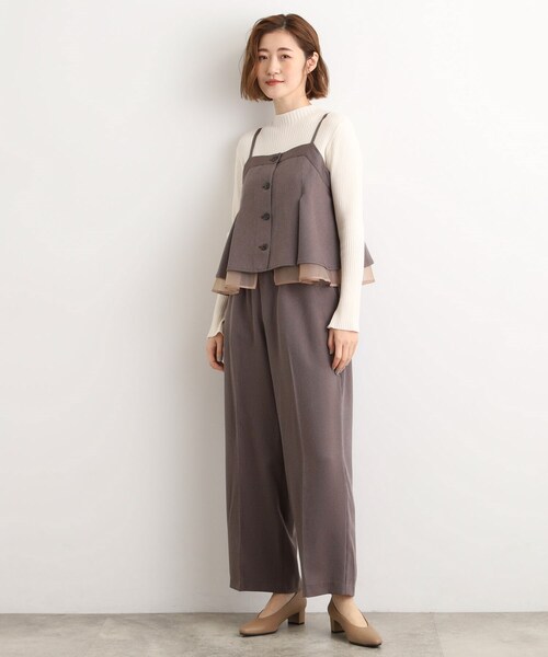 grove(グローブ)の「【2点SET/体型カバー】透け感とレイヤードで大人の遊び心を、ビスチェSET UP(セットアップ・レディース・ブラック/ブラウン系その他2/グレー系その他3・01/02/03/04/05)」の3枚目の写真