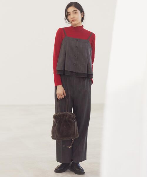 grove(グローブ)の「【2点SET/体型カバー】透け感とレイヤードで大人の遊び心を、ビスチェSET UP(セットアップ・レディース・ブラック/ブラウン系その他2/グレー系その他3・01/02/03/04/05)」の6枚目の写真