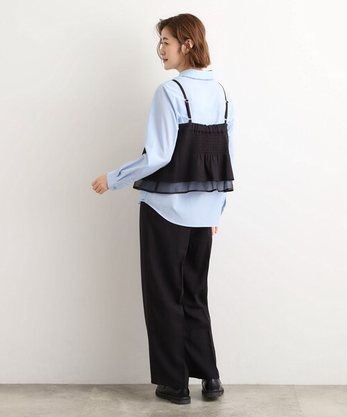 grove(グローブ)の「【2点SET/体型カバー】透け感とレイヤードで大人の遊び心を、ビスチェSET UP(セットアップ・レディース・ブラック/ブラウン系その他2/グレー系その他3・01/02/03/04/05)」の8枚目の写真