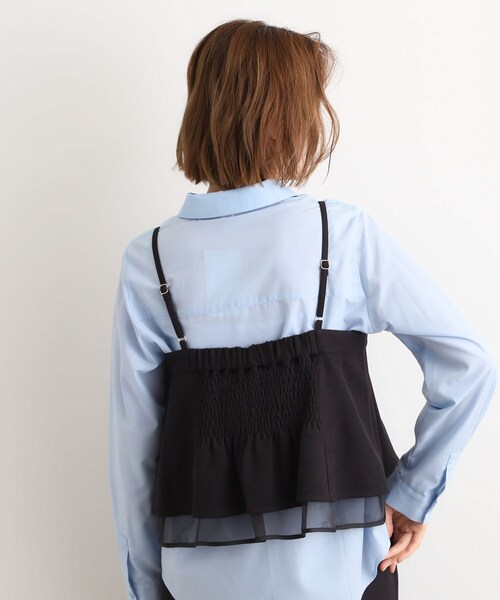 grove(グローブ)の「【2点SET/体型カバー】透け感とレイヤードで大人の遊び心を、ビスチェSET UP(セットアップ・レディース・ブラック/ブラウン系その他2/グレー系その他3・01/02/03/04/05)」の10枚目の写真