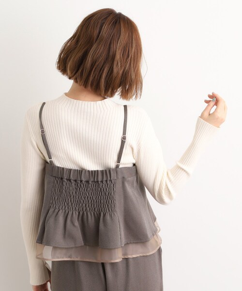 grove(グローブ)の「【2点SET/体型カバー】透け感とレイヤードで大人の遊び心を、ビスチェSET UP(セットアップ・レディース・ブラック/ブラウン系その他2/グレー系その他3・01/02/03/04/05)」の17枚目の写真