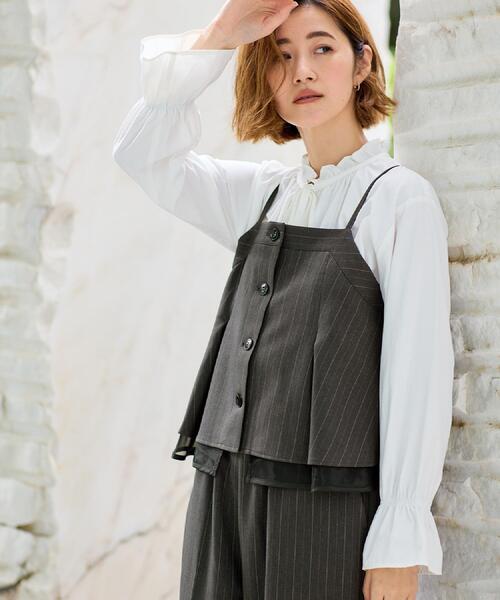 セール】【2点SET/体型カバー】透け感とレイヤードで大人の遊び心を