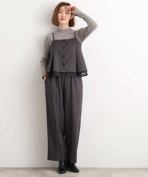 grove(グローブ)の「【2点SET/体型カバー】透け感とレイヤードで大人の遊び心を、ビスチェSET UP(セットアップ・レディース・ブラック/ブラウン系その他2/グレー系その他3・01/02/03/04/05)」の5枚目の写真