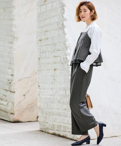 grove(グローブ)の「【2点SET/体型カバー】透け感とレイヤードで大人の遊び心を、ビスチェSET UP(セットアップ・レディース・ブラック/ブラウン系その他2/グレー系その他3・01/02/03/04/05)」の4枚目の写真