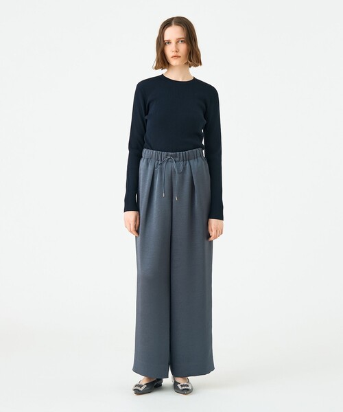 BALLSEY（ボールジィ）の「グリッツィーサテン イージーワイドパンツ（その他パンツ・レディース・ダークグレー/ライトベージュ・36/34）」の3枚目の写真