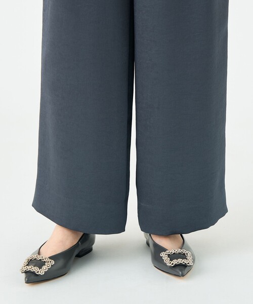 BALLSEY（ボールジィ）の「グリッツィーサテン イージーワイドパンツ（その他パンツ・レディース・ダークグレー/ライトベージュ・36/34）」の10枚目の写真