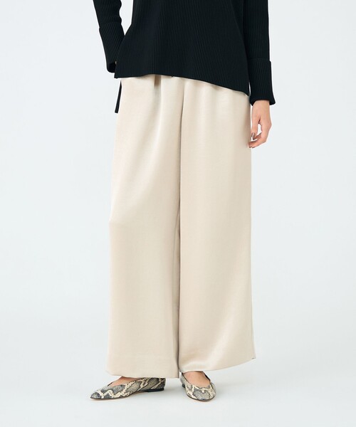 BALLSEY（ボールジィ）の「グリッツィーサテン イージーワイドパンツ（その他パンツ・レディース・ダークグレー/ライトベージュ・36/34）」の13枚目の写真