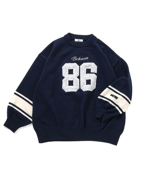 algy（アルジー）の「スムースナンバリングBIGニット（ニット/セーター・キッズ・ブラック/オフホワイト/ネイビー・XX-SMALL/X-SMALL/SMALL/MEDIUM）」の12枚目の写真