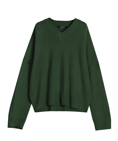 AVANDRESS(アバンドレス )の「V-neck Overfit Knit - 6 COL(ニット/セーター・レディース・グリーン・1/2)」の8枚目の写真