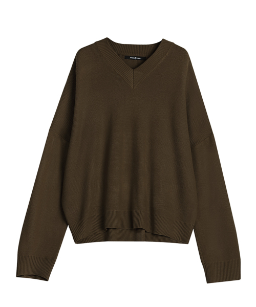 AVANDRESS(アバンドレス )の「V-neck Overfit Knit - 6 COL(ニット/セーター・レディース・グリーン・1/2)」の13枚目の写真