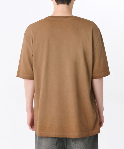 MUSINSA STANDARD（ムシンサスタンダード）の「ルナ ダイング リラックスド クルーネックTシャツ [ダスティオレンジ]（Tシャツ/カットソー・メンズ・その他・SMALL/MEDIUM/LARGE/X-LARGE/XX-LARGE/XXX-LARGE）」の2枚目の写真