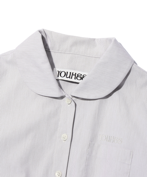 YOUHEE(ユヒ)の「YOUHEE STRIPE BALLON SHIRTS DRESS IVORY(ワンピース・レディース・その他・FREE)」の4枚目の写真