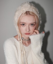 IMARI（イマリ）の「【 IMARI / イマリ 】 フェイクファー タッセル キャップ #（キャップ）」