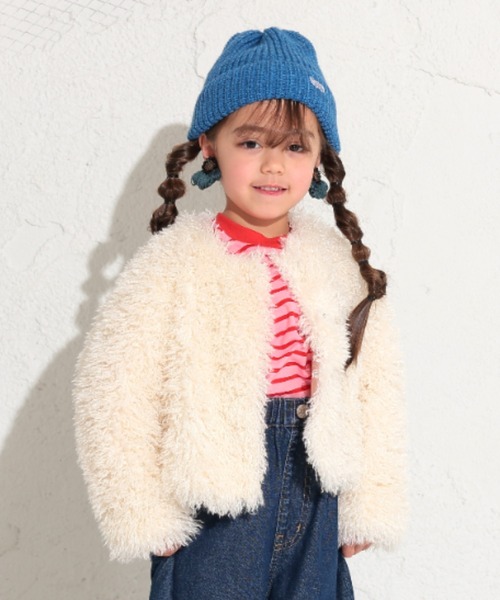 Ocean&Ground（オーシャン&グラウンド）の「ｴｺﾌｧｰｼﾞｬｹｯﾄ（ブルゾン・キッズ・アイボリー/ブラウン/レッド/ブラック・110/120/100/130/140/90）」の2枚目の写真