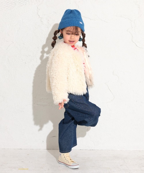 Ocean&Ground（オーシャン&グラウンド）の「ｴｺﾌｧｰｼﾞｬｹｯﾄ（ブルゾン・キッズ・アイボリー/ブラウン/レッド/ブラック・110/120/100/130/140/90）」の9枚目の写真