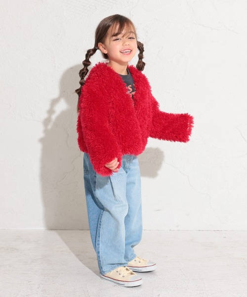 Ocean&Ground（オーシャン&グラウンド）の「ｴｺﾌｧｰｼﾞｬｹｯﾄ（ブルゾン・キッズ・アイボリー/ブラウン/レッド/ブラック・110/120/100/130/140/90）」の15枚目の写真