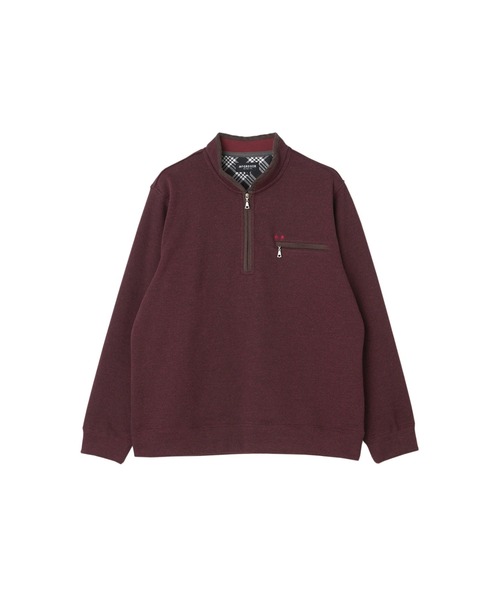 McGREGOR(マックレガー)の「裏ボアハーフジップカットソー(ポロシャツ・メンズ・ネイビー/ワイン/チャコールグレー・M/L)」の15枚目の写真