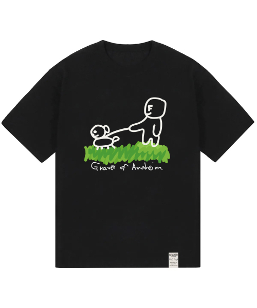 GRAVER（グレーバー）の「[ユニセックス]ドローイングパピーストロール半袖Tシャツ_4カラー（Tシャツ/カットソー・レディース・ホワイト/ネイビー/ライトグレー/ブラック・X-LARGE/LARGE/MEDIUM/SMALL）」の10枚目の写真