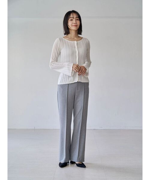 TONAL(トーナル)の「バックスリットフレアパンツ(その他パンツ・レディース・アイボリー/グレー/ネイビー・SMALL/MEDIUM)」の19枚目の写真