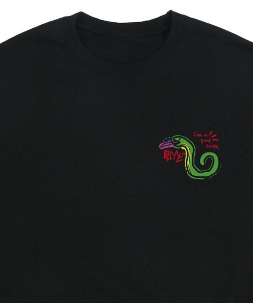GRAVER（グレーバー）の「[ユニセックス]GOOD SNAKE スウェット_ブラック（スウェット・レディース・ブラック・SMALL/MEDIUM/LARGE）」の4枚目の写真