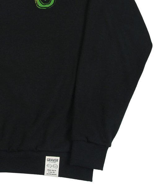 GRAVER（グレーバー）の「[ユニセックス]GOOD SNAKE スウェット_ブラック（スウェット・レディース・ブラック・SMALL/MEDIUM/LARGE）」の5枚目の写真
