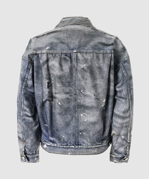 eYe JUNYA WATANABE MAN（アイジュンヤワタナベマン）の「『New Manual』 W-NAME  PRINT JACKET（ブルゾン・メンズ・インディゴブルー・XS/S/M/L/XL）」の2枚目の写真