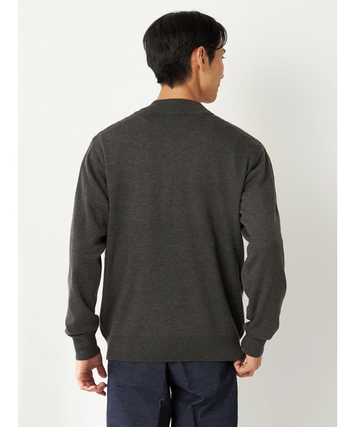 McGREGOR（マックレガー）の「ジャガードチェックプルオーバー（ニット/セーター・メンズ・チャコール/バイオレット・M/L）」の5枚目の写真