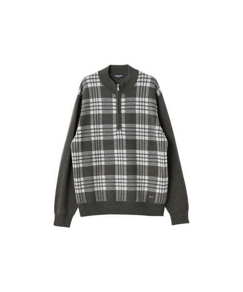 McGREGOR（マックレガー）の「ジャガードチェックプルオーバー（ニット/セーター・メンズ・チャコール/バイオレット・M/L）」の12枚目の写真