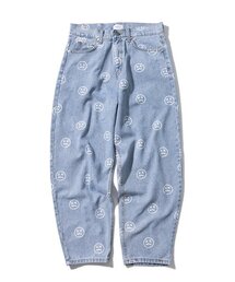 MASSNOUN（マスノウン）の「スマイルパターンデニムパンツ MSOJP003-BL（デニムパンツ）」
