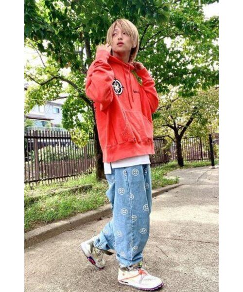MASSNOUN(マスノウン)の「スマイルパターンデニムパンツ MSOJP003-BL(デニムパンツ・レディース・その他・LARGE)」の3枚目の写真