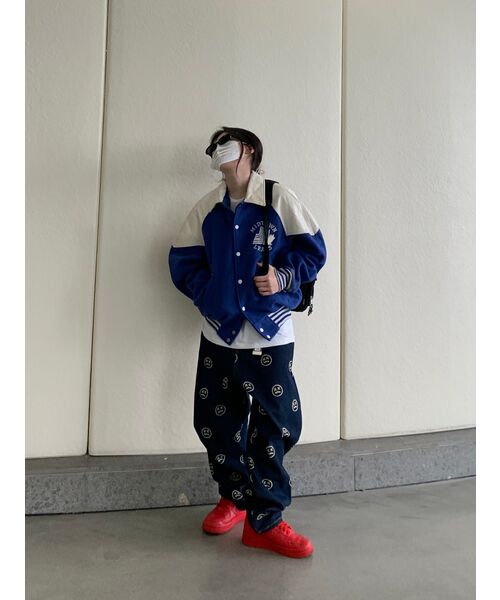 MASSNOUN(マスノウン)の「スマイルパターンデニムパンツ MSOJP003-BL(デニムパンツ・レディース・その他・LARGE)」の4枚目の写真