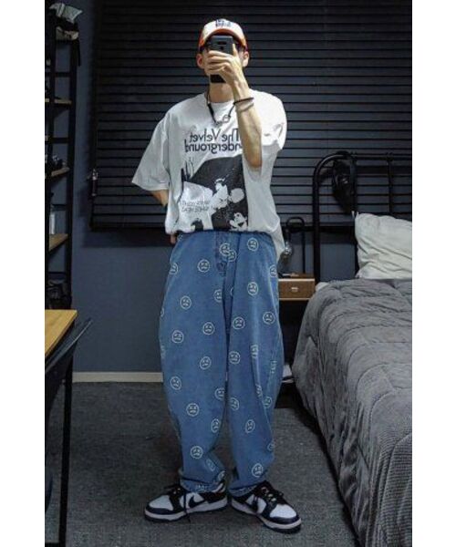 MASSNOUN(マスノウン)の「スマイルパターンデニムパンツ MSOJP003-BL(デニムパンツ・レディース・その他・LARGE)」の10枚目の写真