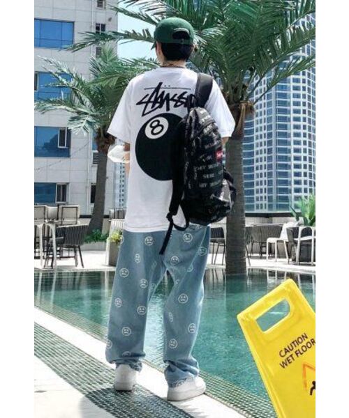 MASSNOUN(マスノウン)の「スマイルパターンデニムパンツ MSOJP003-BL(デニムパンツ・レディース・その他・LARGE)」の14枚目の写真