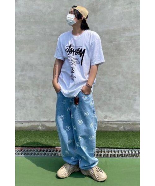MASSNOUN(マスノウン)の「スマイルパターンデニムパンツ MSOJP003-BL(デニムパンツ・レディース・その他・LARGE)」の16枚目の写真