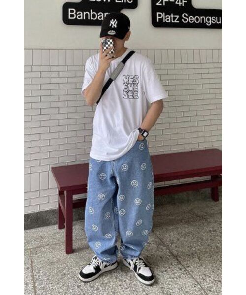 MASSNOUN(マスノウン)の「スマイルパターンデニムパンツ MSOJP003-BL(デニムパンツ・レディース・その他・LARGE)」の18枚目の写真