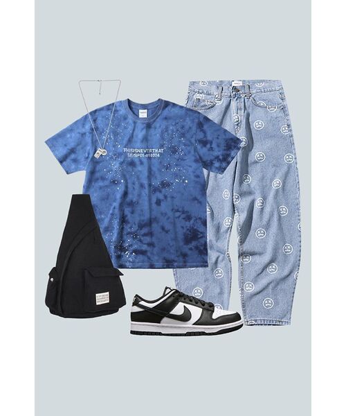 MASSNOUN(マスノウン)の「スマイルパターンデニムパンツ MSOJP003-BL(デニムパンツ・レディース・その他・LARGE)」の21枚目の写真