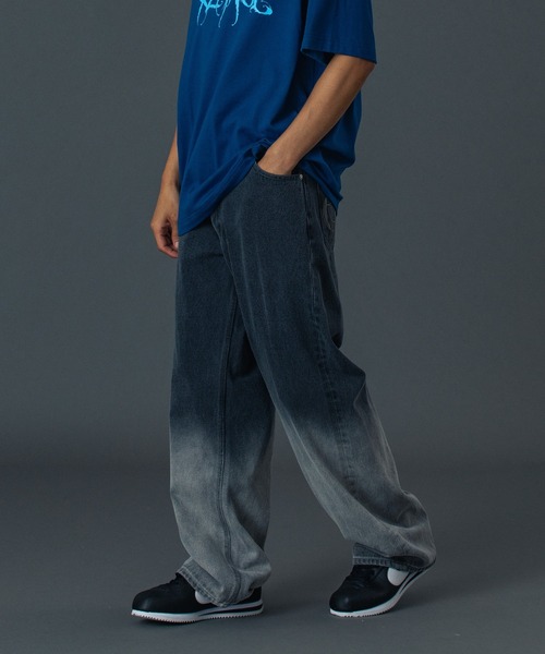 XLARGE（エクストララージ）の「FADED DENIM PANTS（デニムパンツ・メンズ・ブラック/オリーブ/インディゴブルー・30inch/32inch/34inch/36inch）」の2枚目の写真