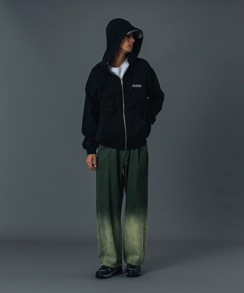 XLARGE（エクストララージ）の「FADED DENIM PANTS（デニムパンツ・メンズ・ブラック/オリーブ/インディゴブルー・30inch/32inch/34inch/36inch）」の5枚目の写真