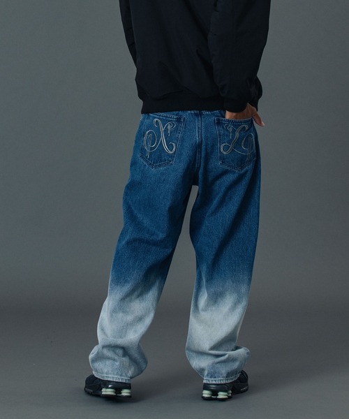 XLARGE（エクストララージ）の「FADED DENIM PANTS（デニムパンツ・メンズ・ブラック/オリーブ/インディゴブルー・30inch/32inch/34inch/36inch）」の10枚目の写真