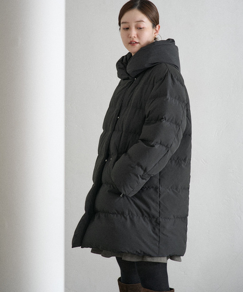 IENA(イエナ)の「LIMONTA パフィーネックミドルダウン(ダウンジャケット/コート・レディース・ブラック・38/36)」の5枚目の写真