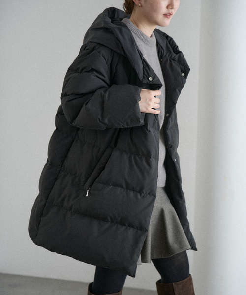 IENA(イエナ)の「LIMONTA パフィーネックミドルダウン(ダウンジャケット/コート・レディース・ブラック・38/36)」の10枚目の写真