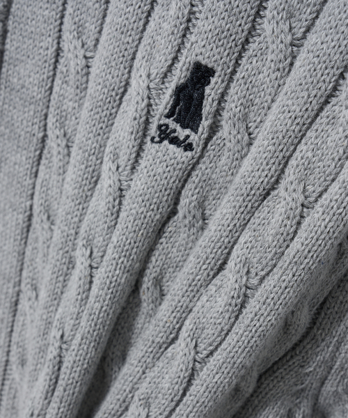 YALE（イェール）の「ウィメンズケーブルニットフードジップアップ_グレー（ニット/セーター・レディース・その他・SMALL/MEDIUM/LARGE）」の9枚目の写真